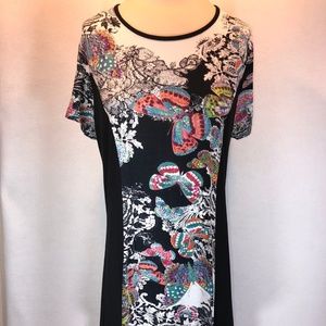 Parsley & Sage Womens Butterfly Dress size Med New